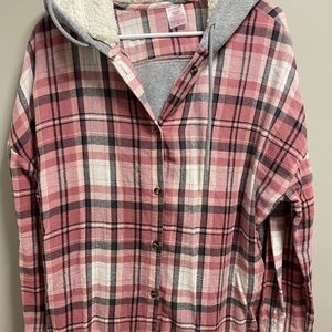 Hooded flannel